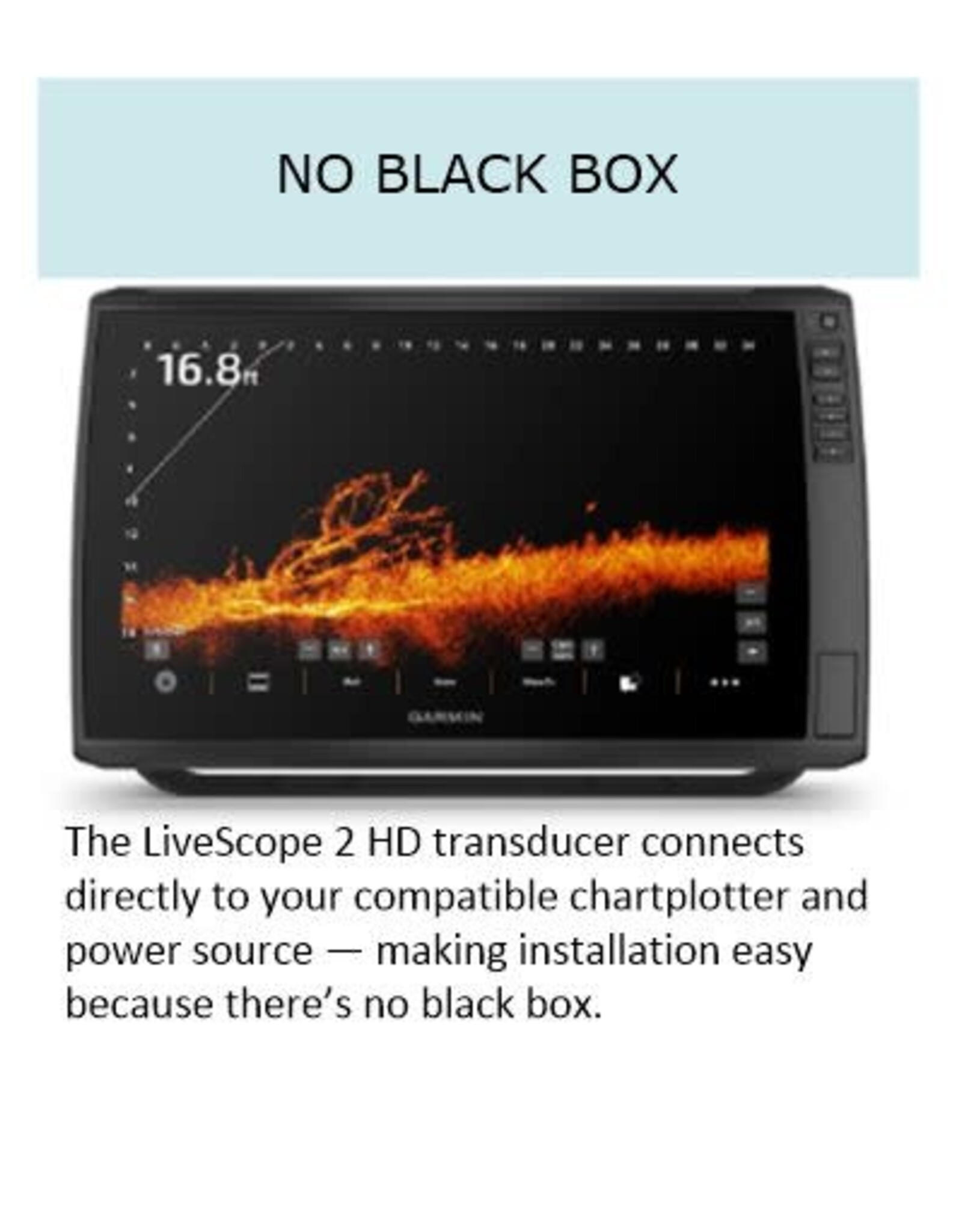 Garmin LiveScope™ 2 HD Ice Fishing Transducer