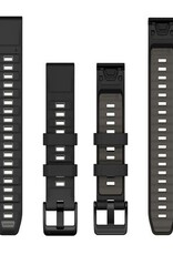 Garmin QuickFit Silicone 22 mm Watch Band - Black/Pebble Gray