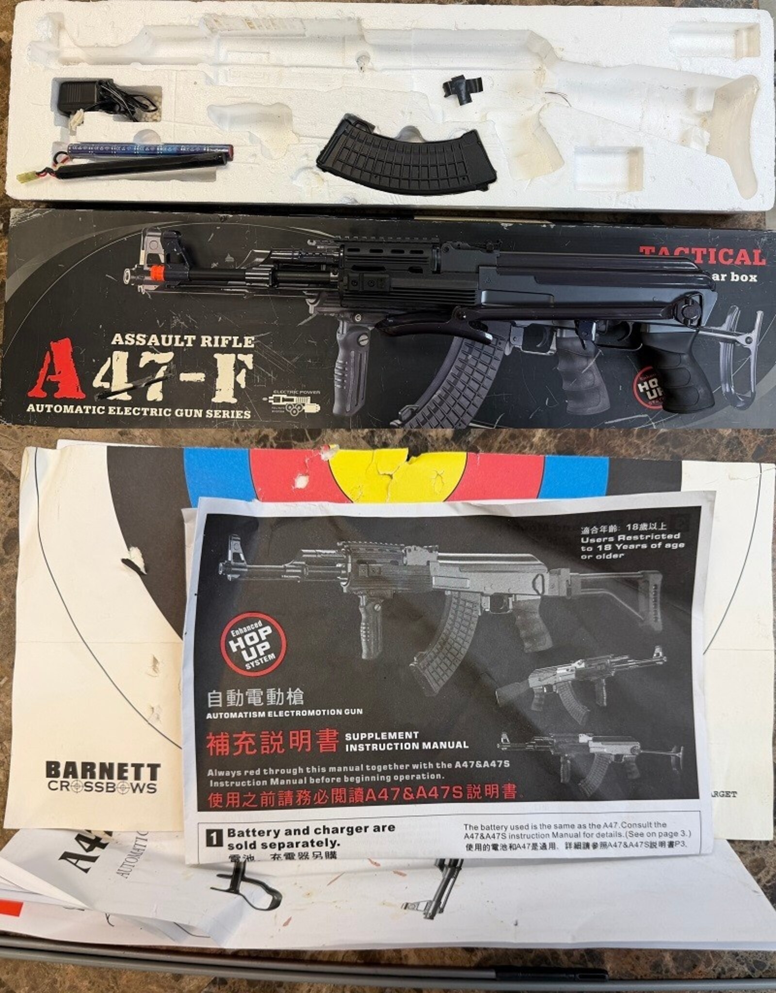 bbtac **PRE-OWNED** BBTAC A47-F Airsoft Rifle 6mm BB