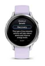 Garmin Venu® 4 – 41 mm, Silver with Periwinkle Band