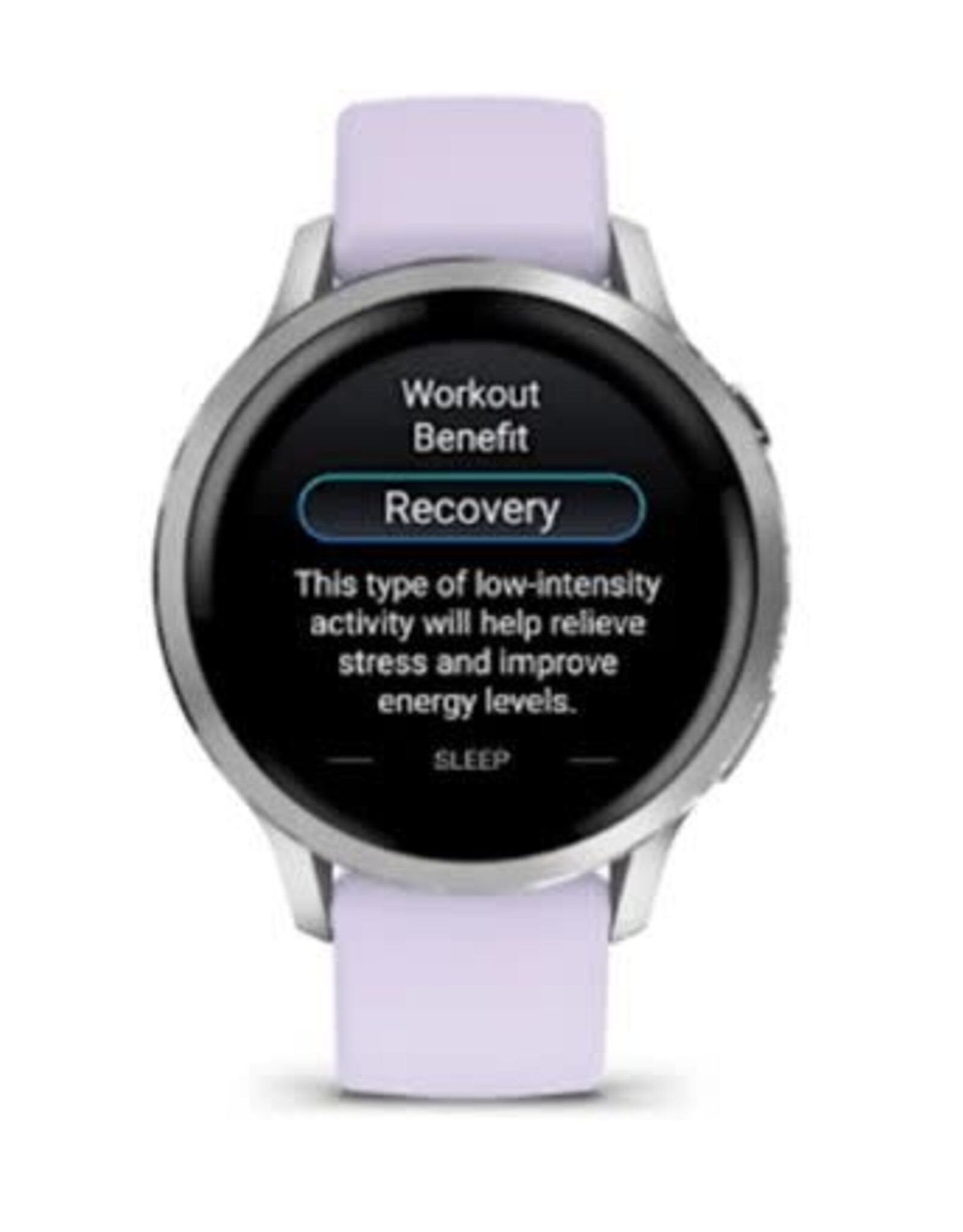 Garmin Venu® 4 – 41 mm, Silver with Periwinkle Band