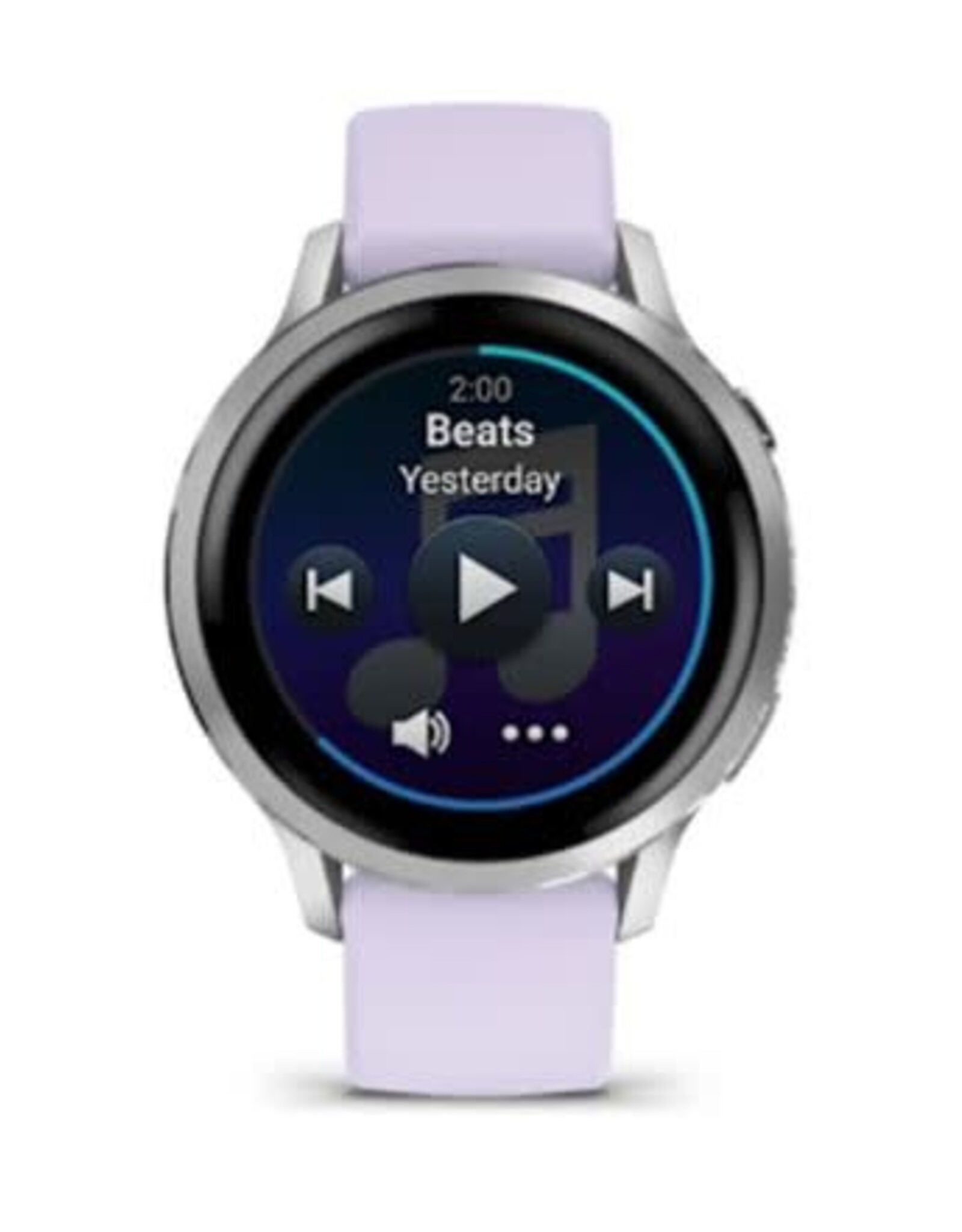 Garmin Venu® 4 – 41 mm, Silver with Periwinkle Band