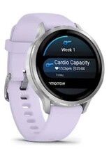Garmin Venu® 4 – 41 mm, Silver with Periwinkle Band