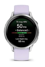 Garmin Venu® 4 – 41 mm, Silver with Periwinkle Band