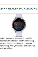 Garmin Venu® 4 – 41 mm, Silver with Periwinkle Band