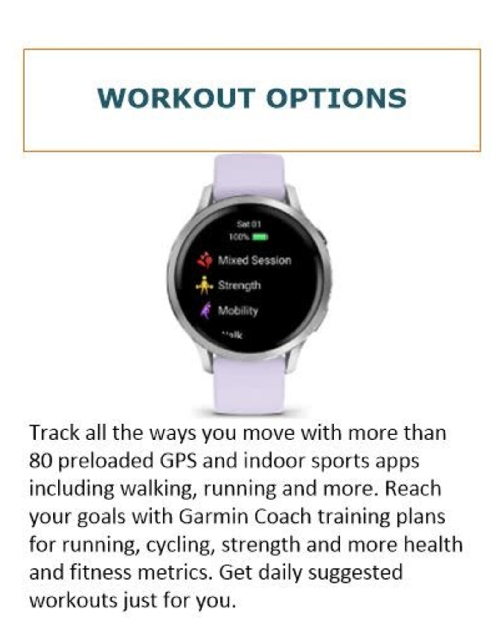 Garmin Venu® 4 – 41 mm, Silver with Periwinkle Band