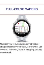Garmin Forerunner® 965 - Titanium Bezel with Whitestone Case & Whitestone/Powder Gray Silicone Band