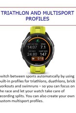 Garmin Forerunner® 965 - Titanium Bezel with Whitestone Case & Whitestone/Powder Gray Silicone Band