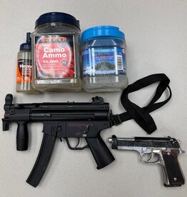 **PRE-OWNED** MP5 & AIRSTRIKE 240 AIRSOFT BB