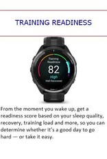 Garmin Forerunner® 965 - Carbon Gray DLC Titanium Bezel with Black Case & Black/Powder Gray Silicone Band