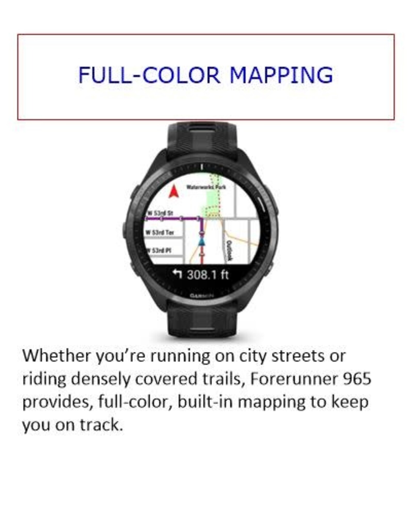 Garmin Forerunner® 965 - Carbon Gray DLC Titanium Bezel with Black Case & Black/Powder Gray Silicone Band