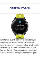 Garmin Forerunner® 965 - Carbon Gray DLC Titanium Bezel with Black Case & Black/Powder Gray Silicone Band