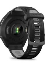 Garmin Forerunner® 965 - Carbon Gray DLC Titanium Bezel with Black Case & Black/Powder Gray Silicone Band