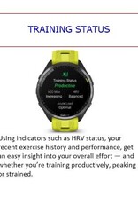 Garmin Forerunner® 965 - Carbon Gray DLC Titanium Bezel with Black Case & Amp Yellow/Black Silicone Band