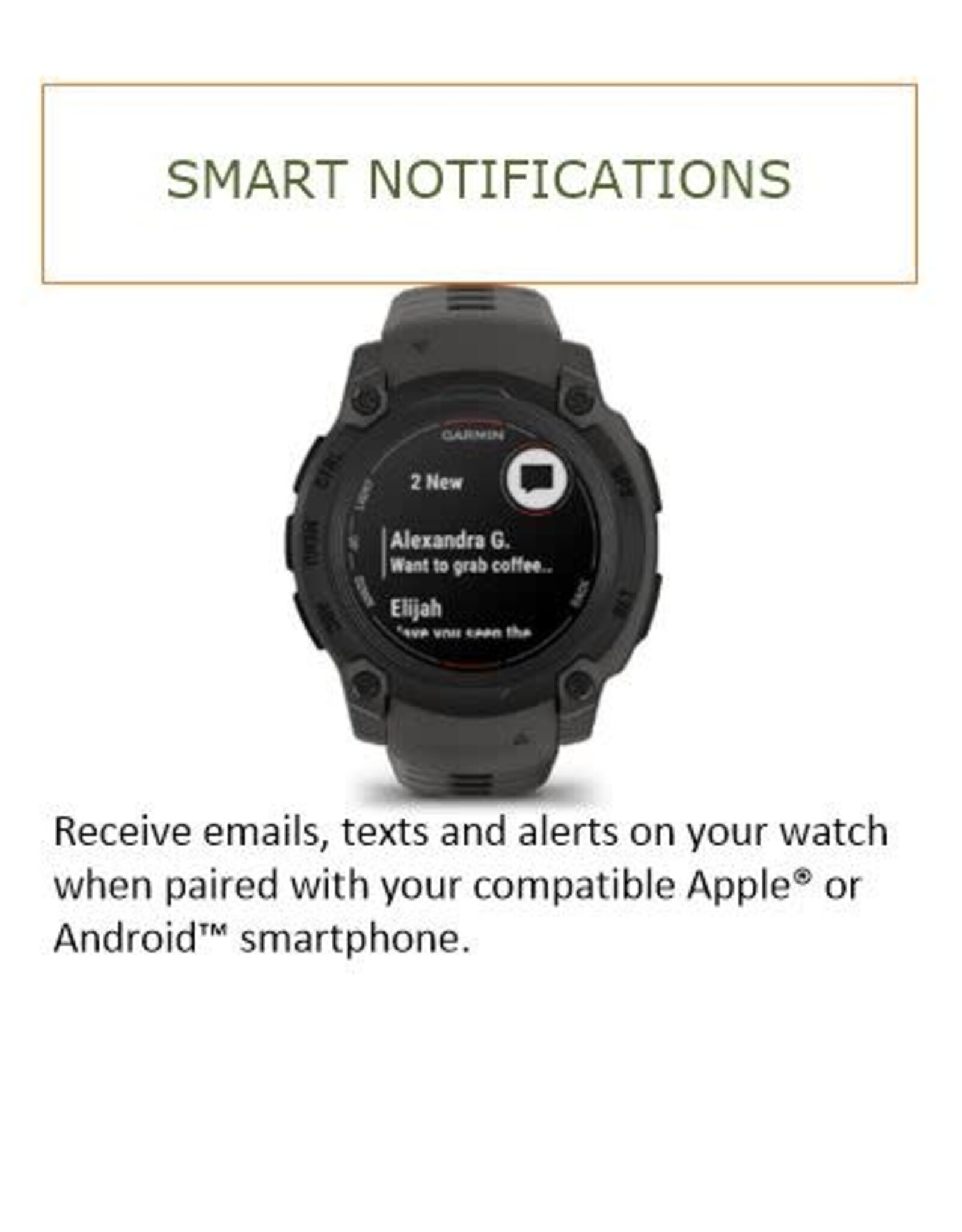 Garmin Instinct® E – 40 mm Black with Charcoal Band