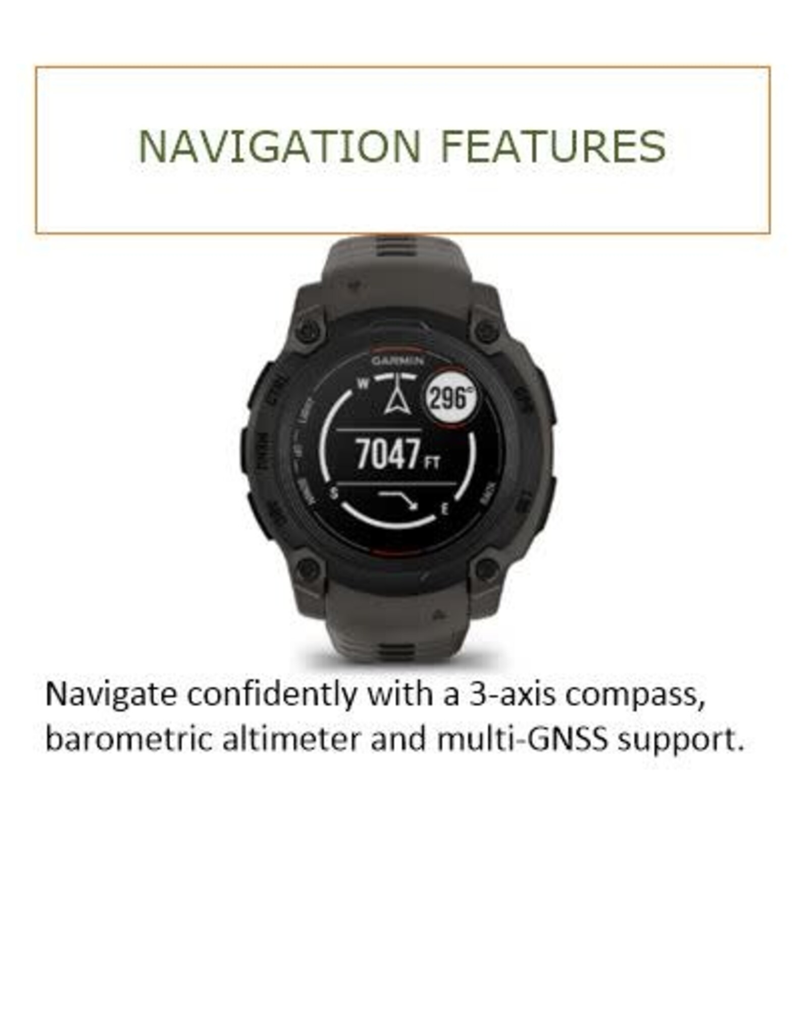Garmin Instinct® E – 40 mm Black with Charcoal Band