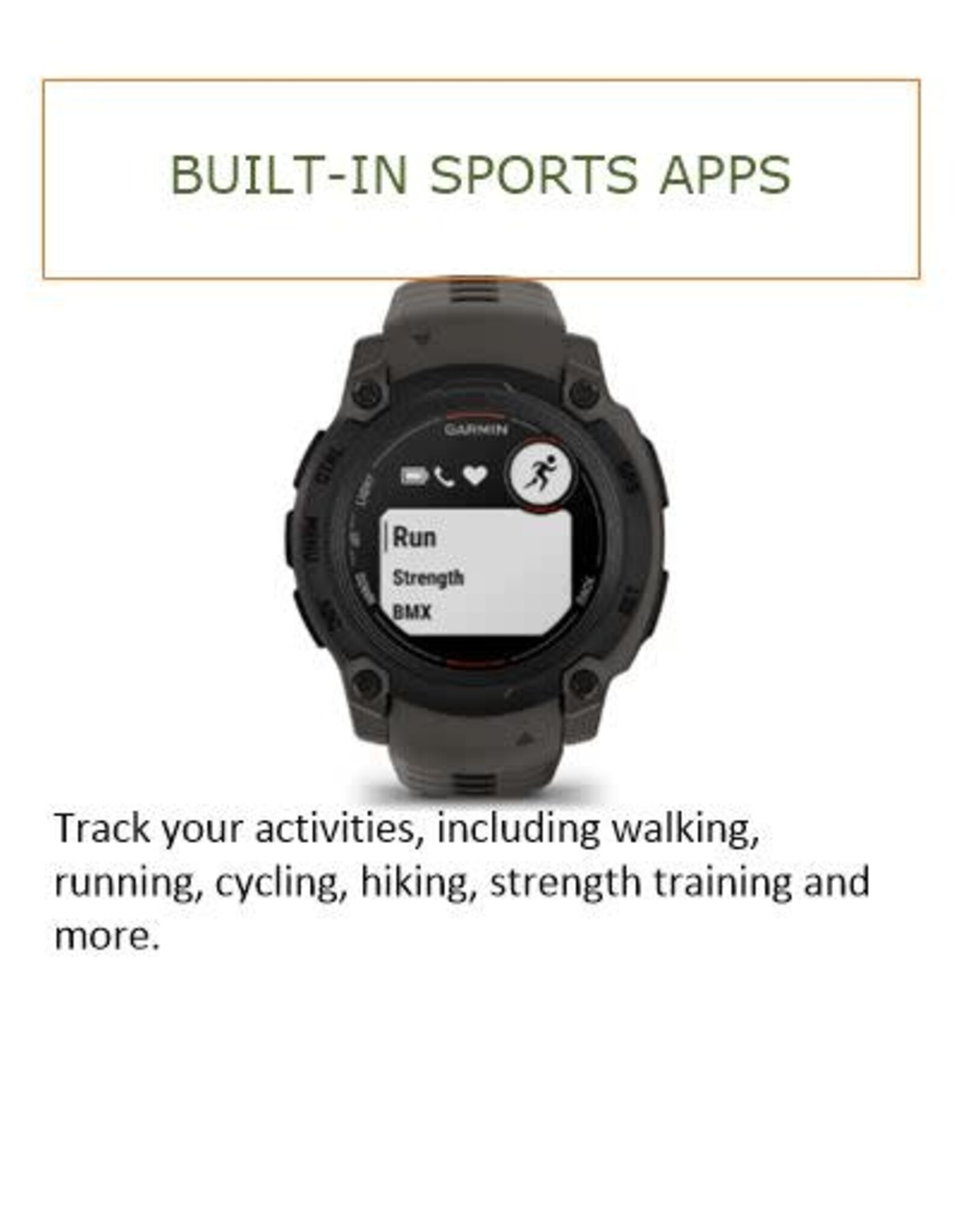 Garmin Instinct® E – 40 mm Black with Charcoal Band