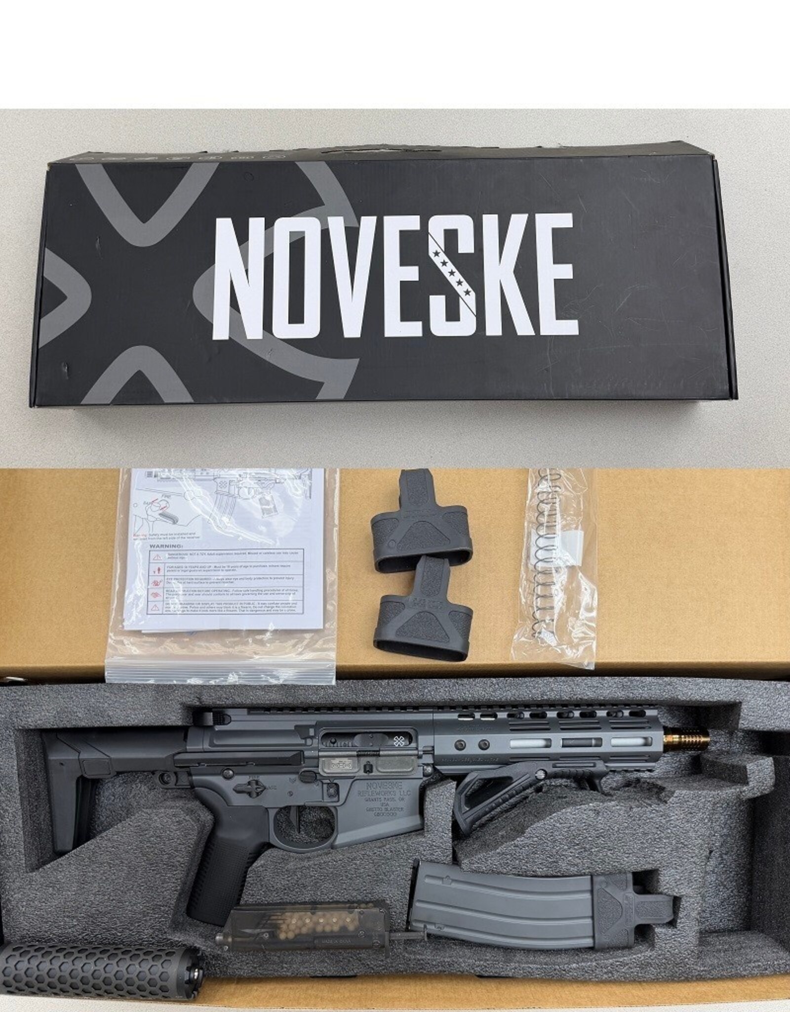 Noveske **PRE-OWNED** EMG x Noveske Ghetto Blaster NHR-7 Airsoft Gas Blowback Rifle