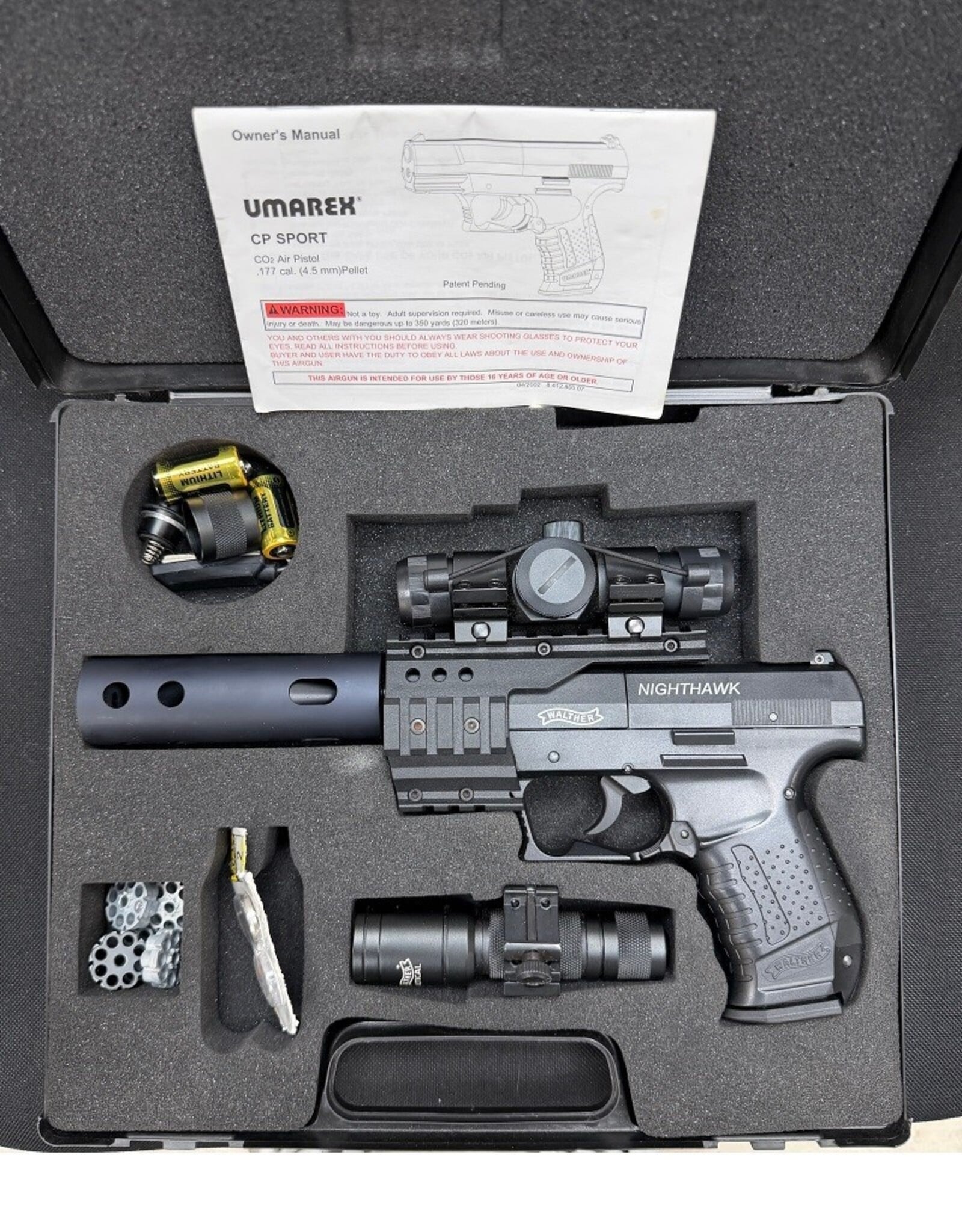 Walther **PRE-OWNED** WALTHER NIGHTHAWK .177CAL