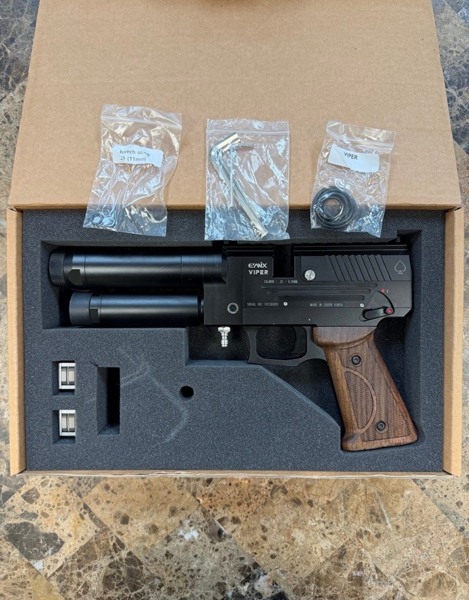 Evanix **REFURBISHED** EVANIX VIPER SEMI-AUTO .25 CAL BLK