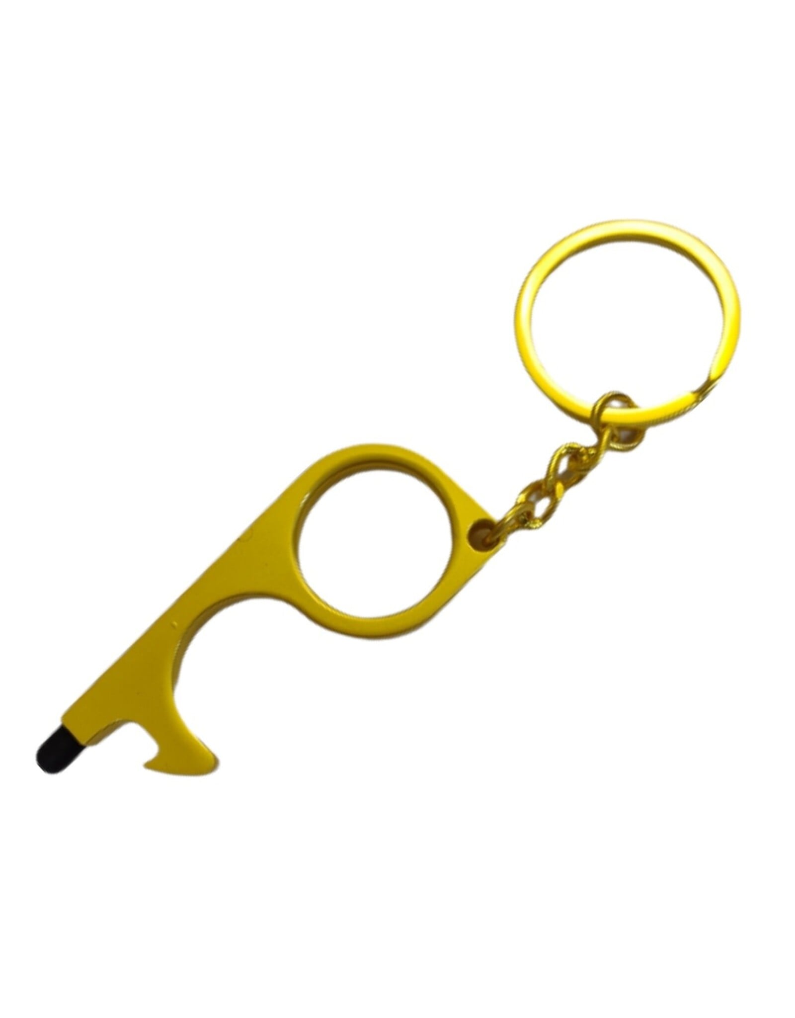 Keychain with bottle opener and smartphone stylus