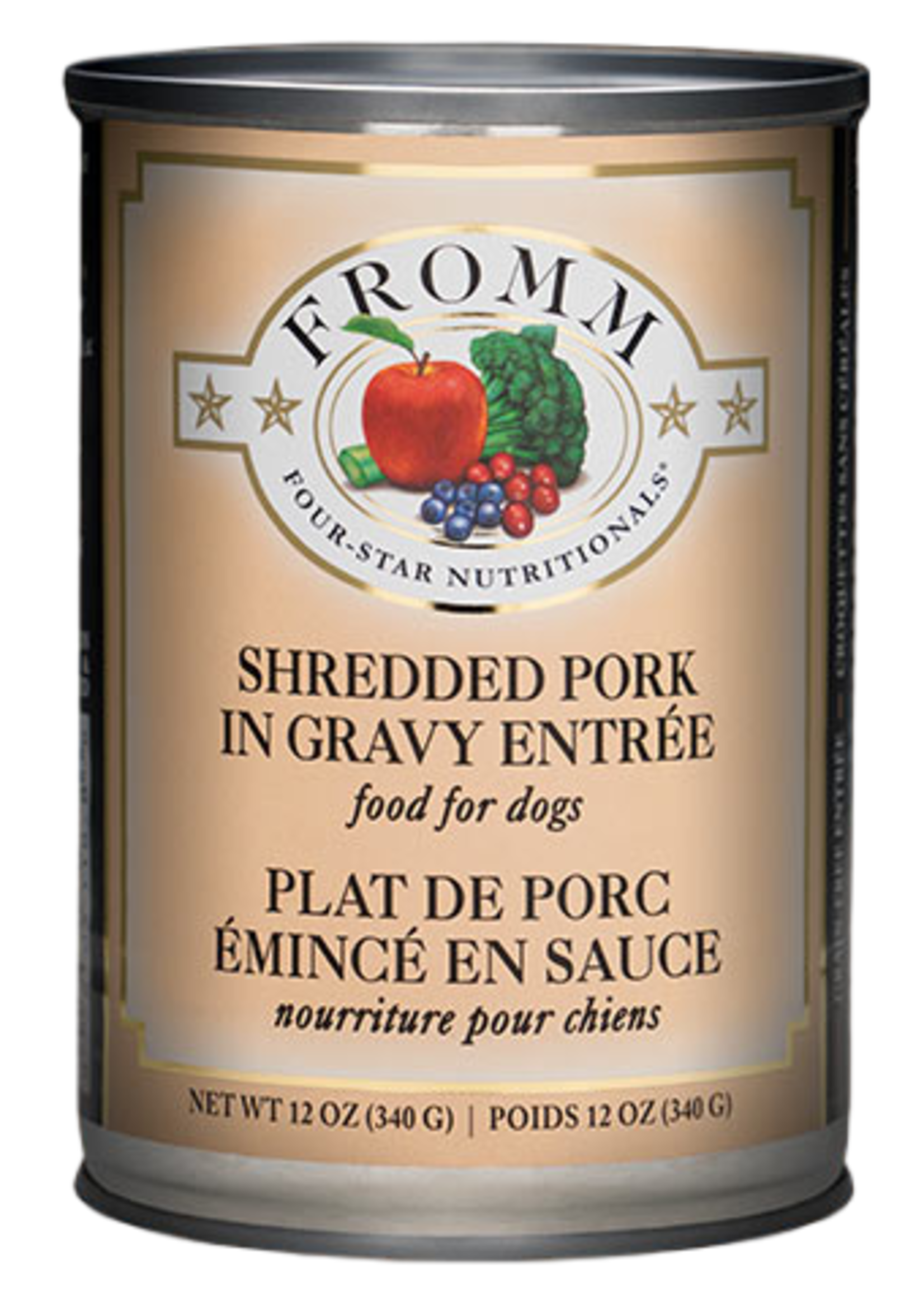 Fromm Family Foods Fromm, D, 4 Star, Shredded Pork in Gravy Entree, 12oz