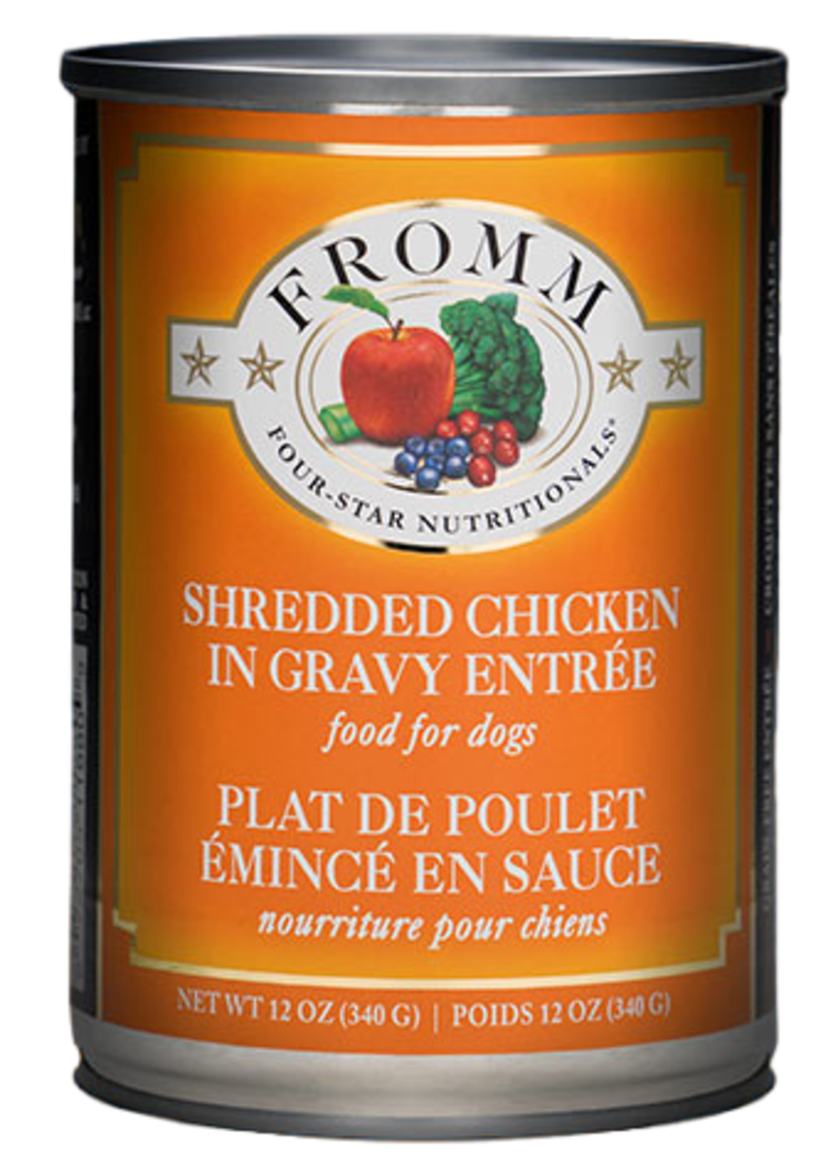 Fromm Family Foods Fromm, D, 4Star, Shredded Chicken in Gravy, 12oz