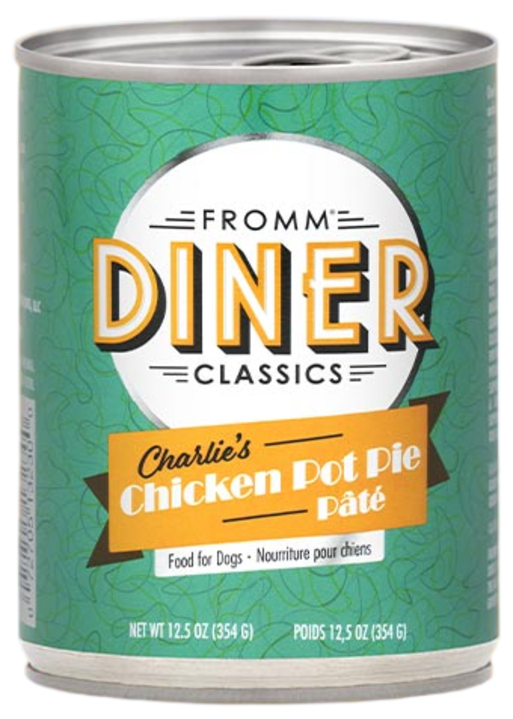 Fromm Family Foods Fromm, Dog, Diner Classics, Charlie's Chicken Pot Pie pate, 12.5oz
