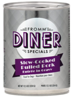 Fromm Family Foods Fromm, D, Diner Specials, Slow-Cooked Pulled Pork in Gravy, 12.5oz