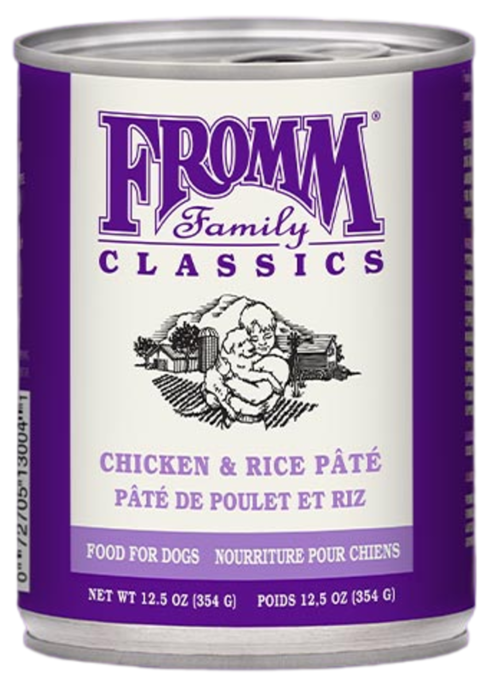 Fromm Family Foods Fromm, Dog, Classics, Chicken & Rice pate, 12.5oz