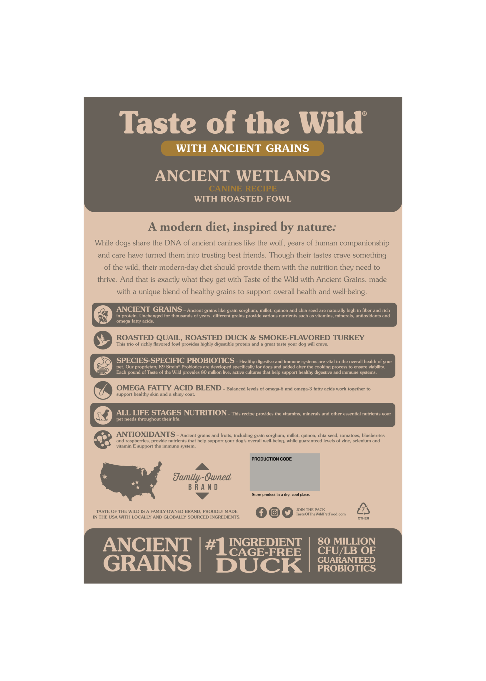 Taste of the Wild Taste of the Wild, Dog, Ancient Wetlands