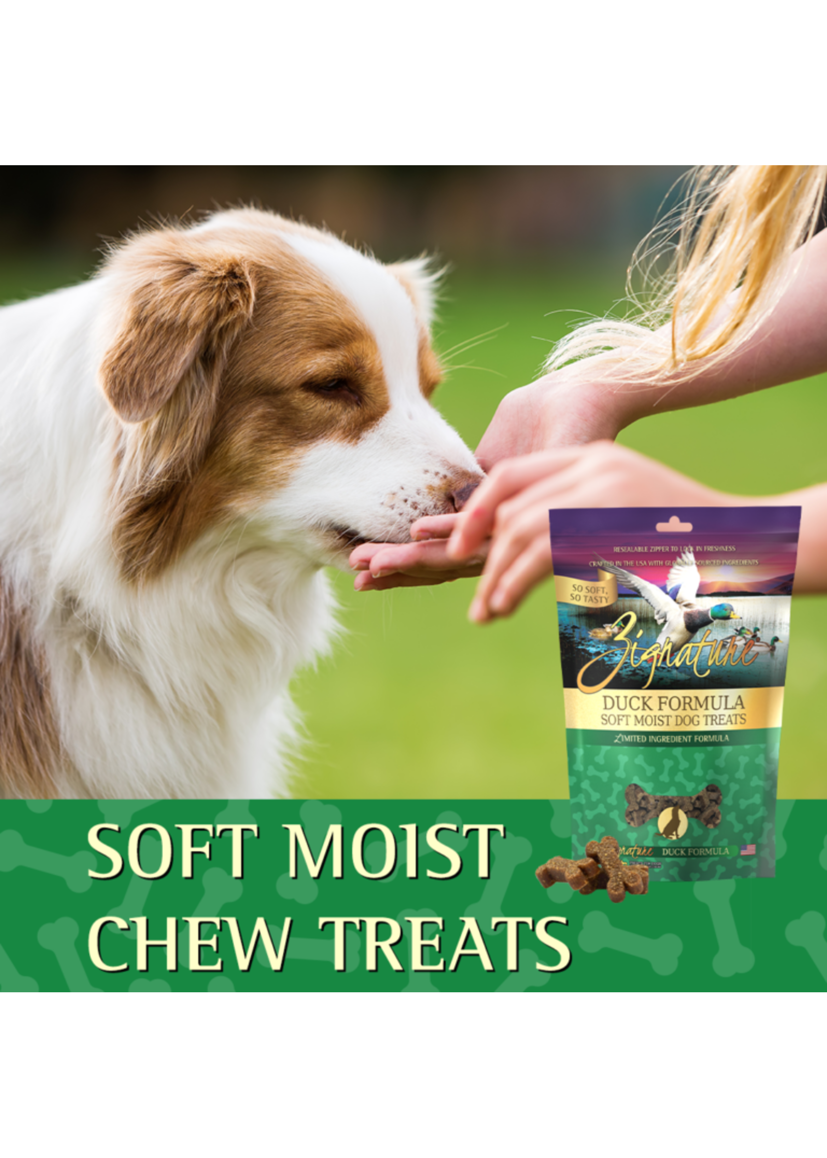 Zignature Zignature, D , Soft Treats, Duck, 4oz