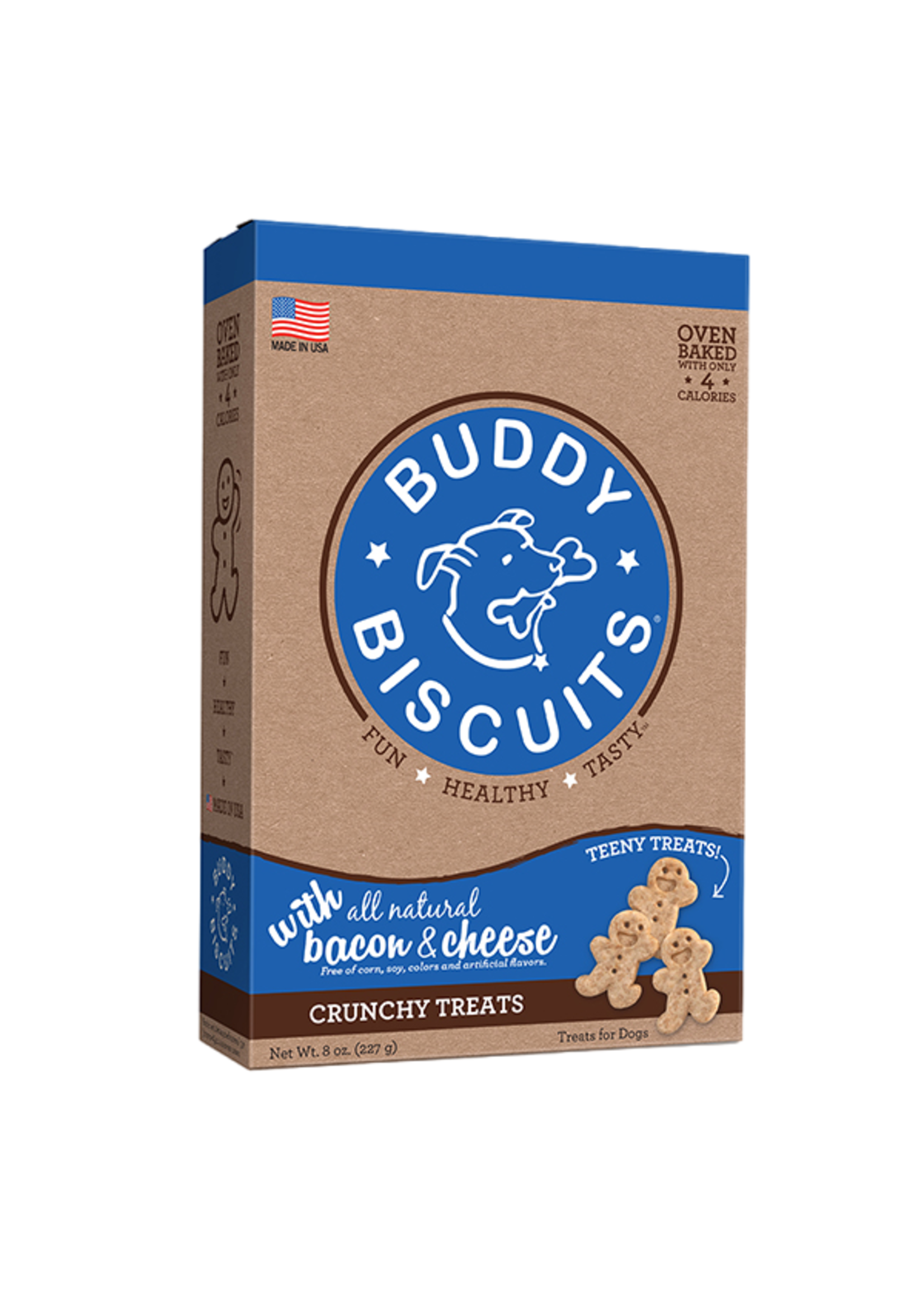 Buddy's Biscuits Buddy's Biscuits, D, Itty Bitty Crunchy Treat, Bacon & Cheese, 8oz