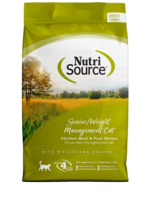 Nutrisource NutriSource, C, Senior Weight Management, Chicken & peas,  6.6#