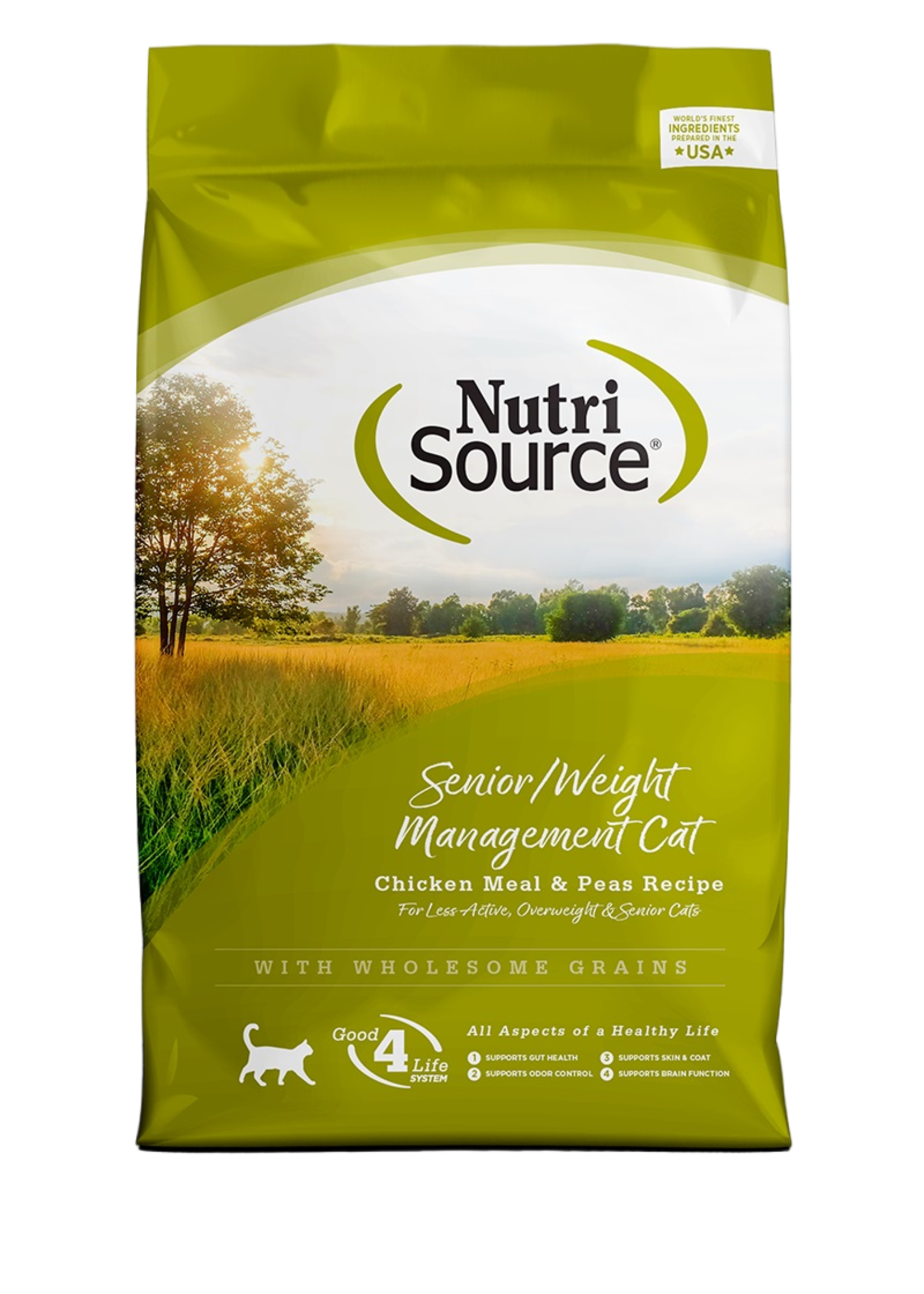 Nutrisource NutriSource, C, Senior Weight Management, Chicken & peas,  6.6#