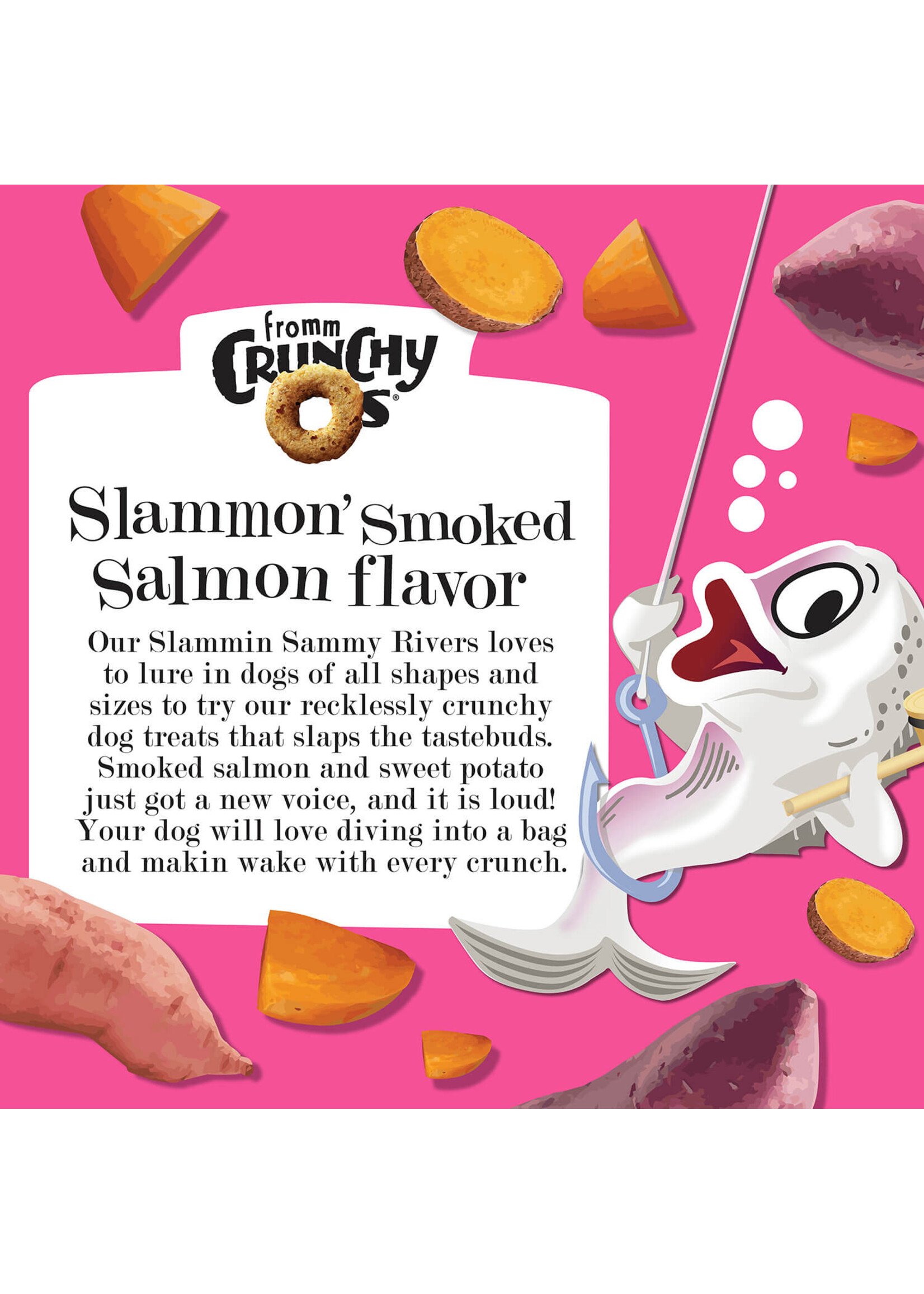 Fromm Family Foods Fromm, D, Treat, Crunchy Os, Slammon' Smoked Salmon 6z