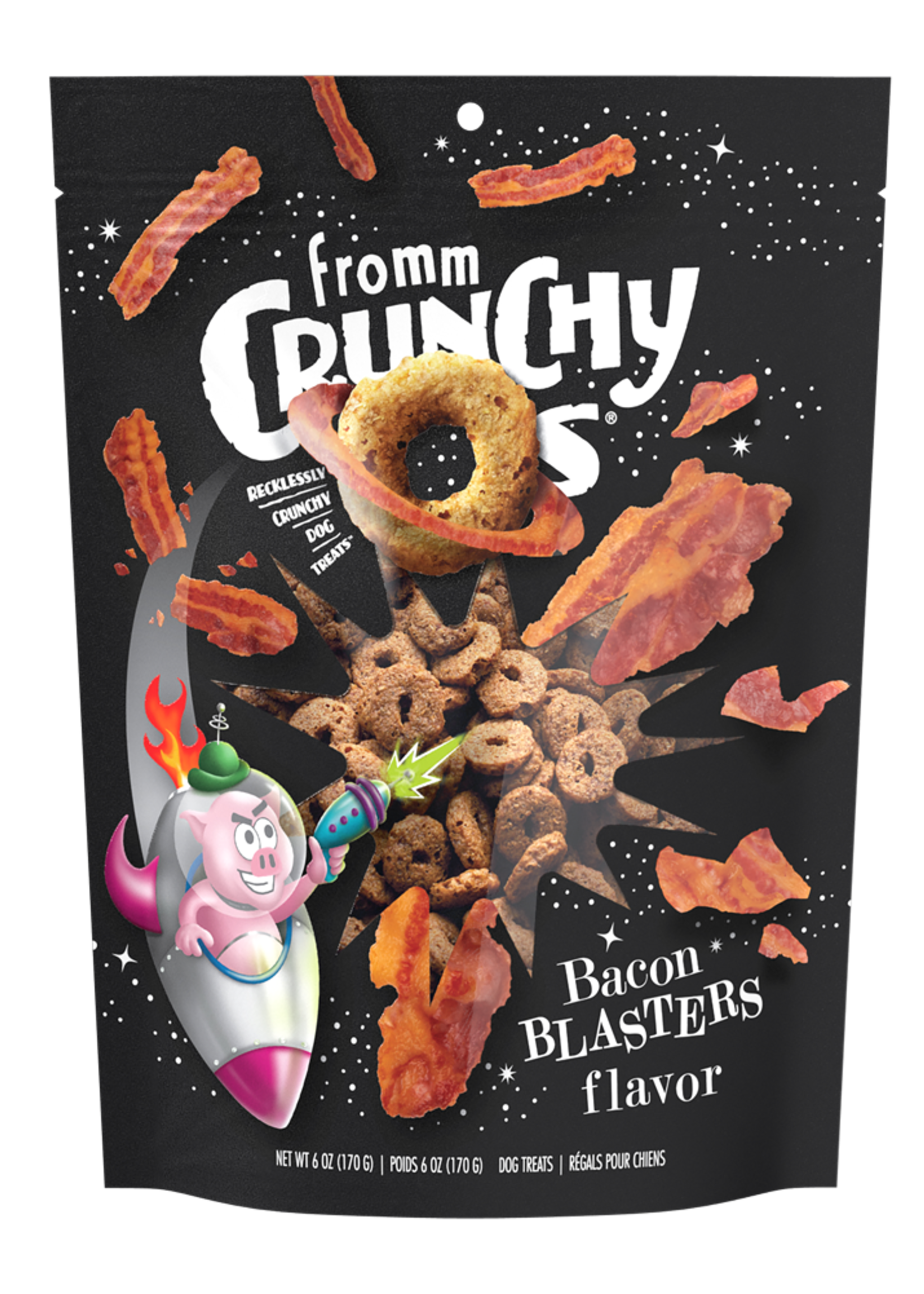 Fromm Family Foods Fromm, D, Crunchy O's, Bacon Blasters, 26z