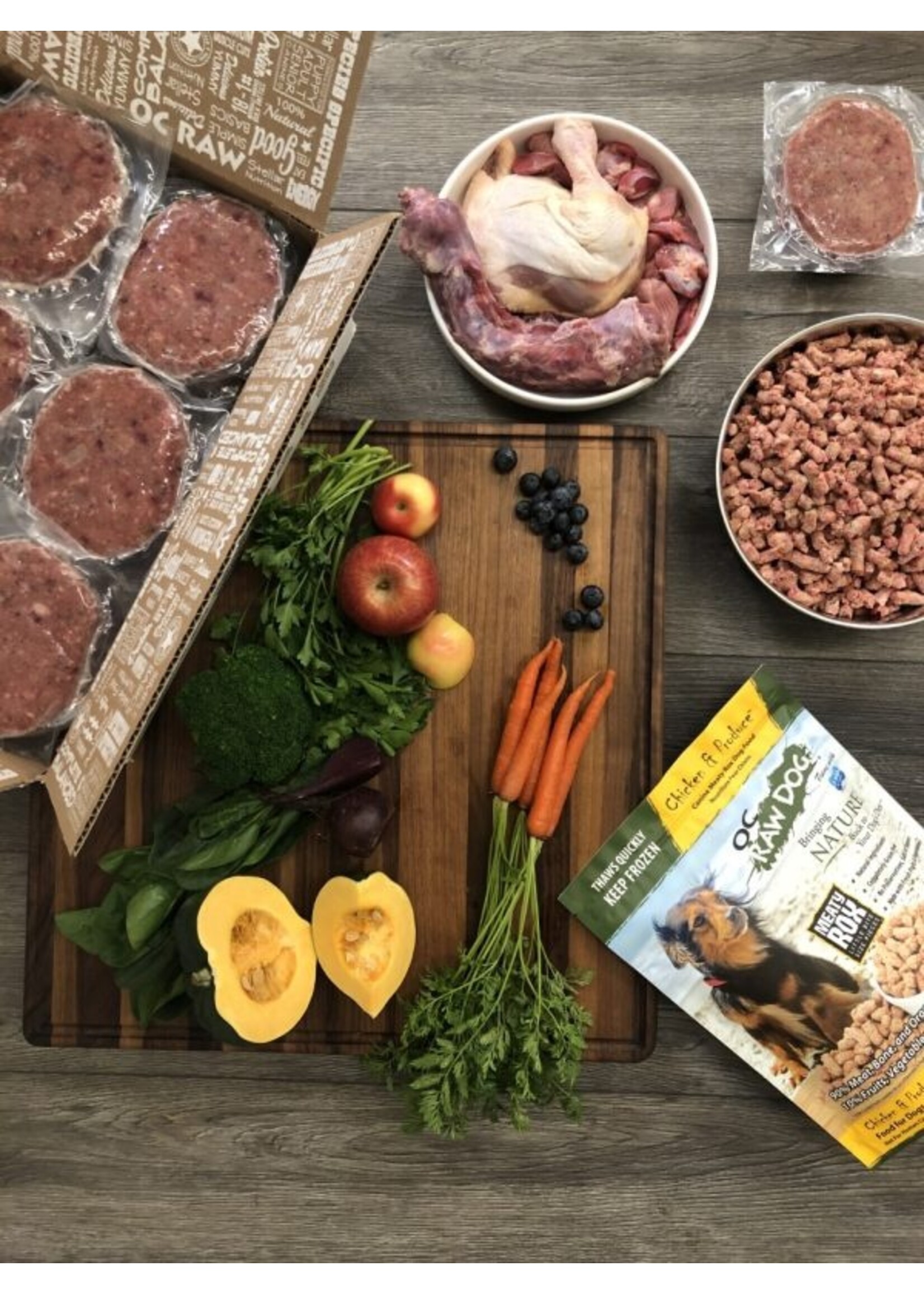 OC Raw Dog OC RAW, D, Bulk, Chicken & Produce, 18#