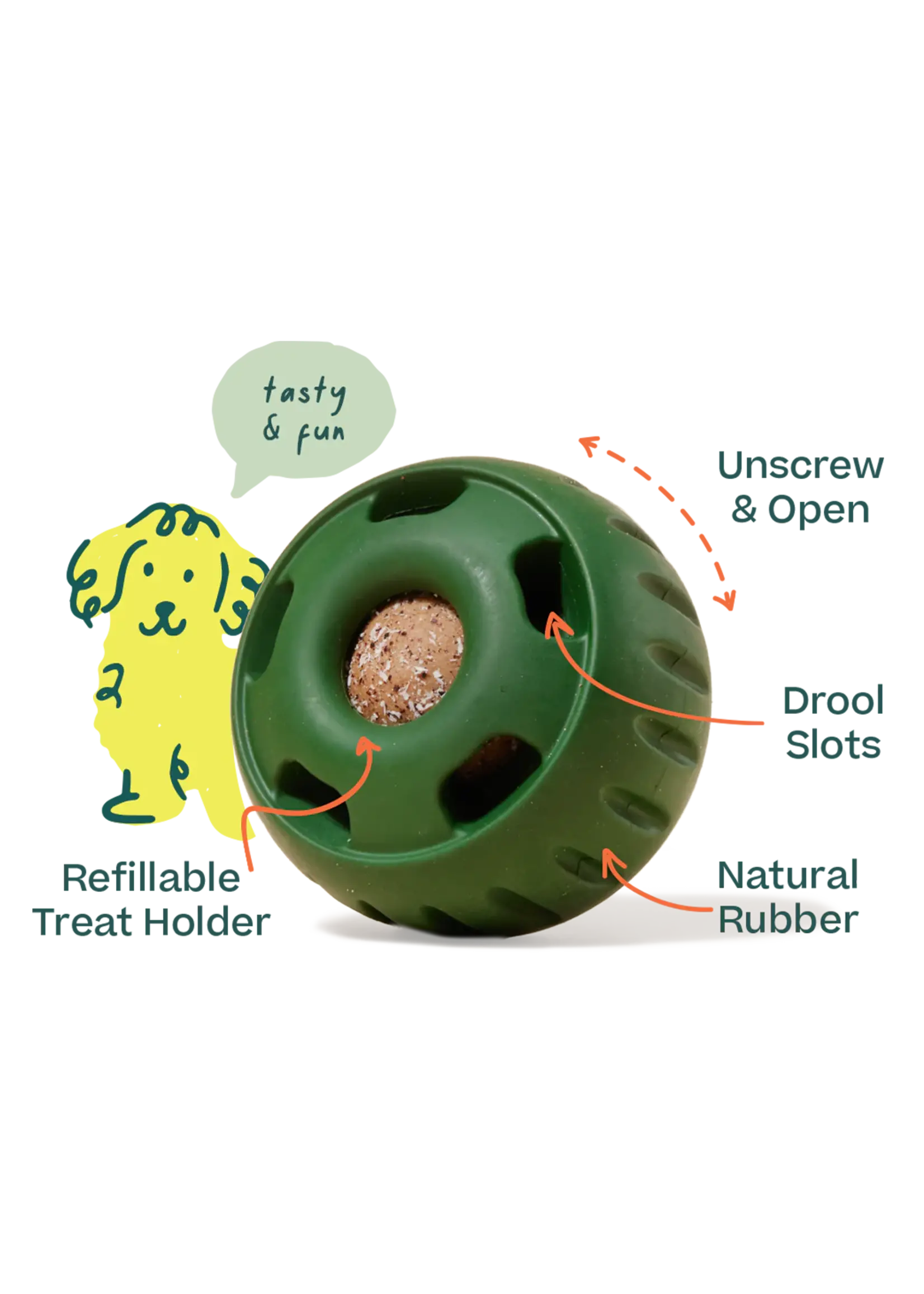 WOOF Woof, D, Pupsicle, Green, L