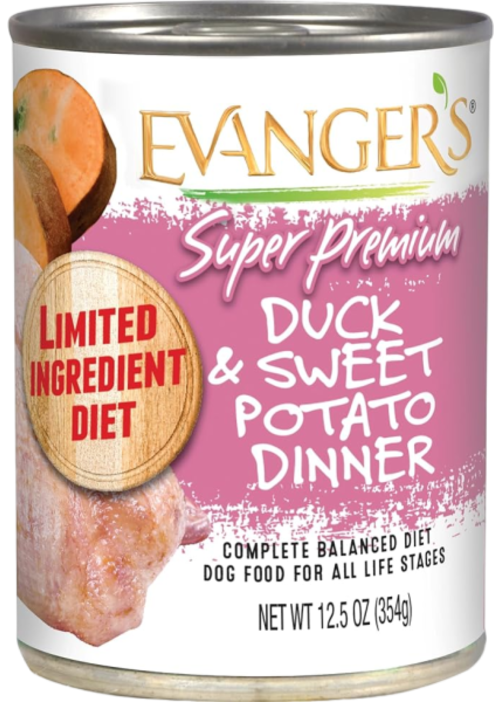 Evangers Evangers, D, Super Premium, LID, Duck & Sweet Potato, 12.5z