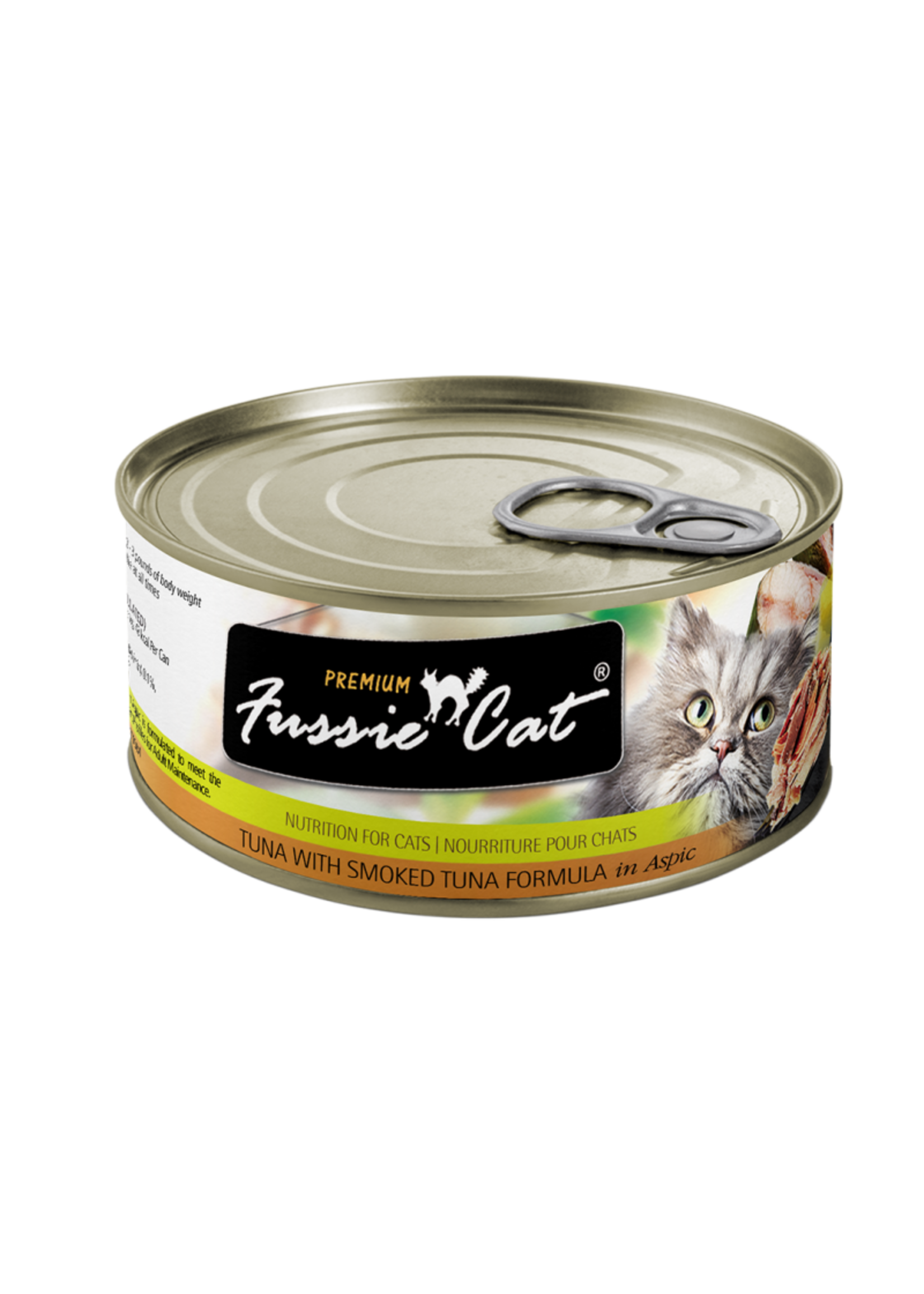 Fussie Cat Fussie Cat, Premium, Tuna w/ Smoked Tuna in Aspic, 2.8oz