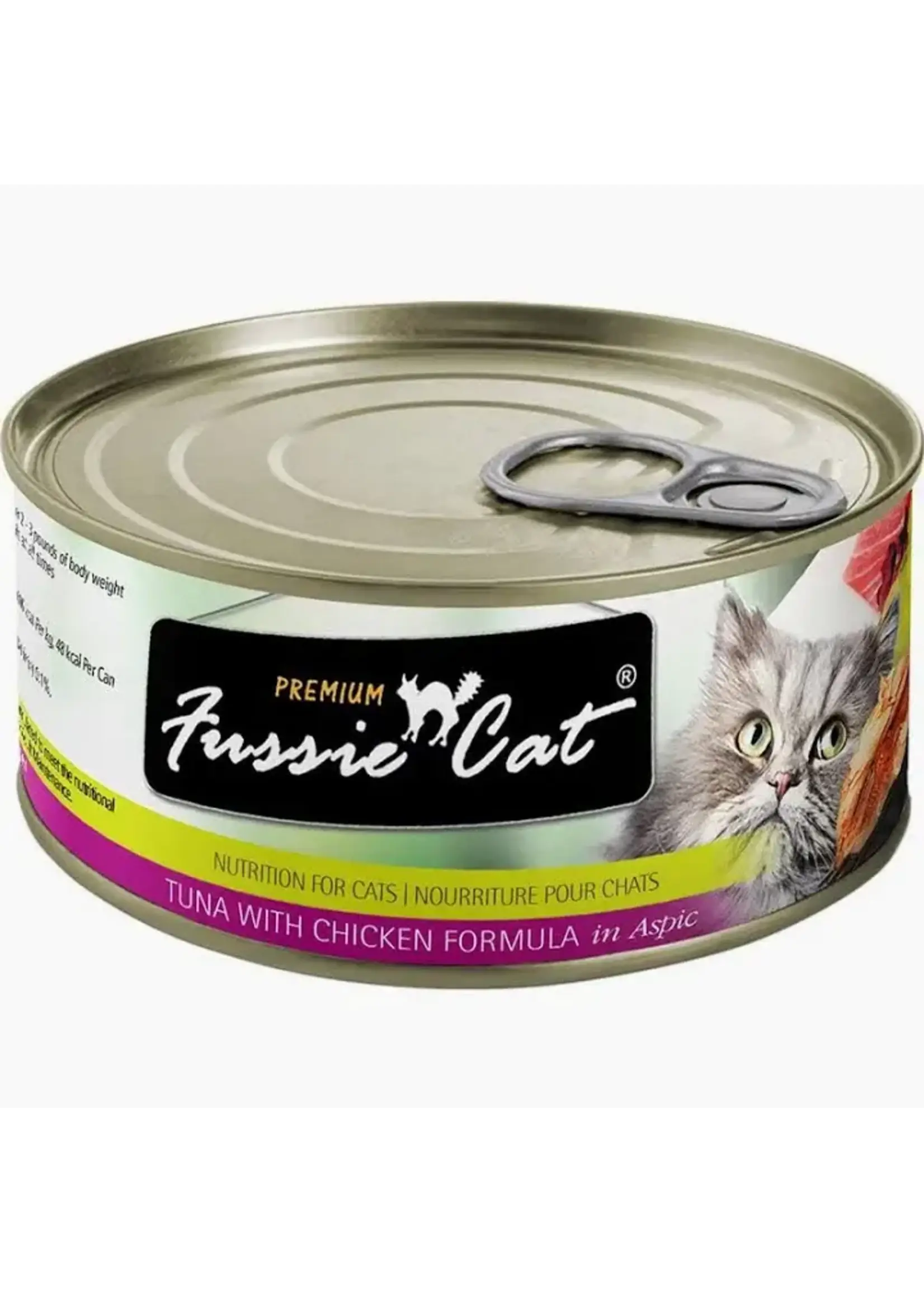 Pets Global Fussie Cat, Premium, Tuna W/ Chicken In Aspic, 2.82z