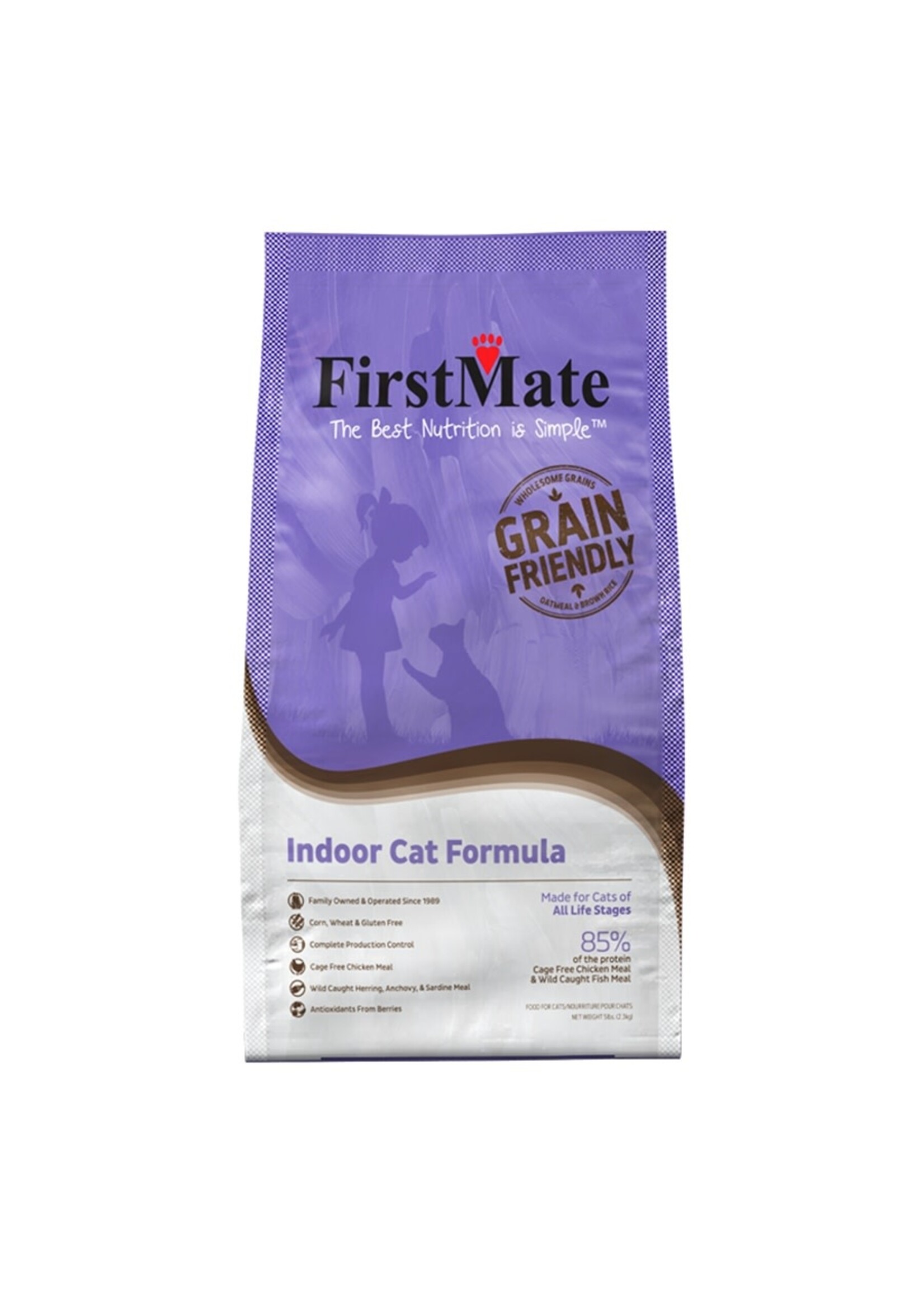 Firstmate FirstMate, Cat, Grain Friendly, Indoor Cat, 5#