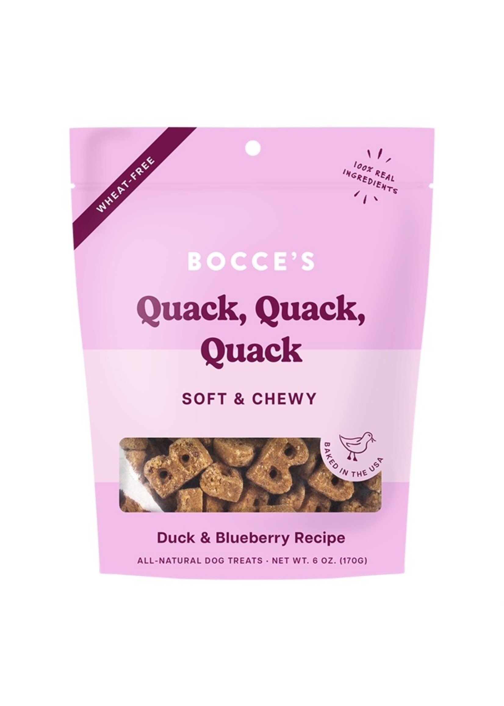 Bocce's Bakery Bocce's Bakery, D, Soft & Chewy, Duck & Blueberry, 6oz