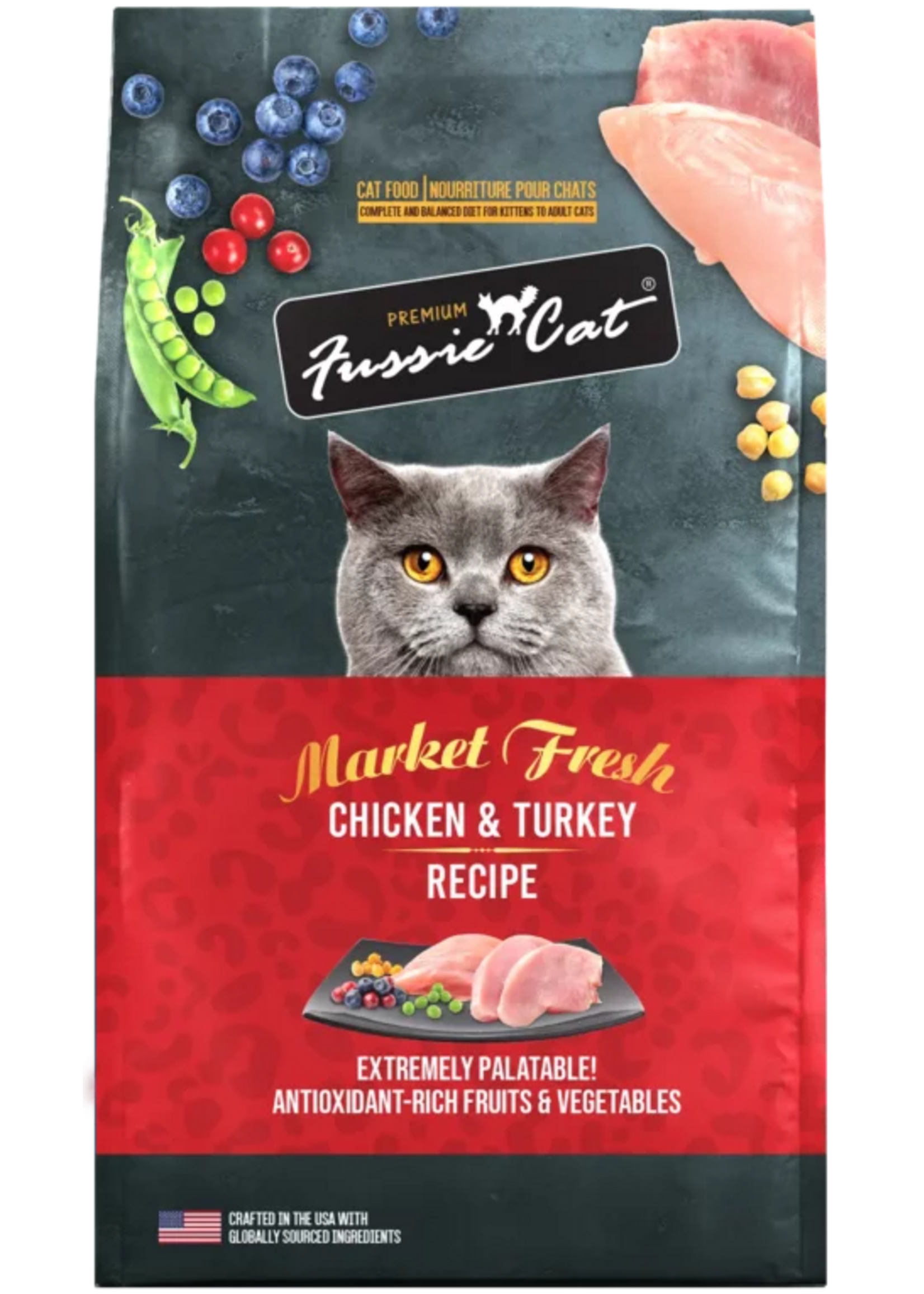 Pets Global Fussie Cat, C, Chicken & Turkey, 3.5#