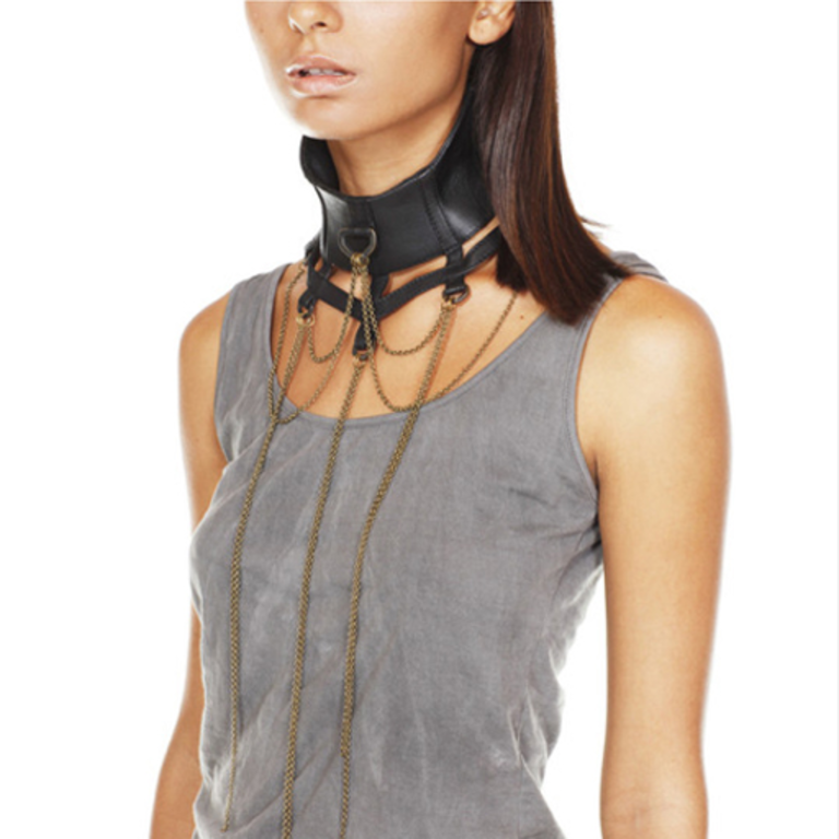 JAN HILMER Swan Collar With Chains