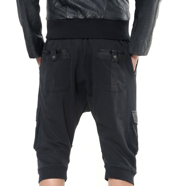 Jan Hilmer-Unisex Drop Crotch Short w/ Leather Details