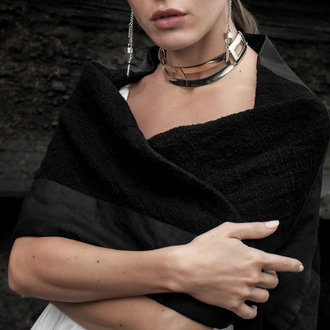 JAN HILMER Cross Collar Necklace Choker JAN HILMER Cross Collar Necklace Choker