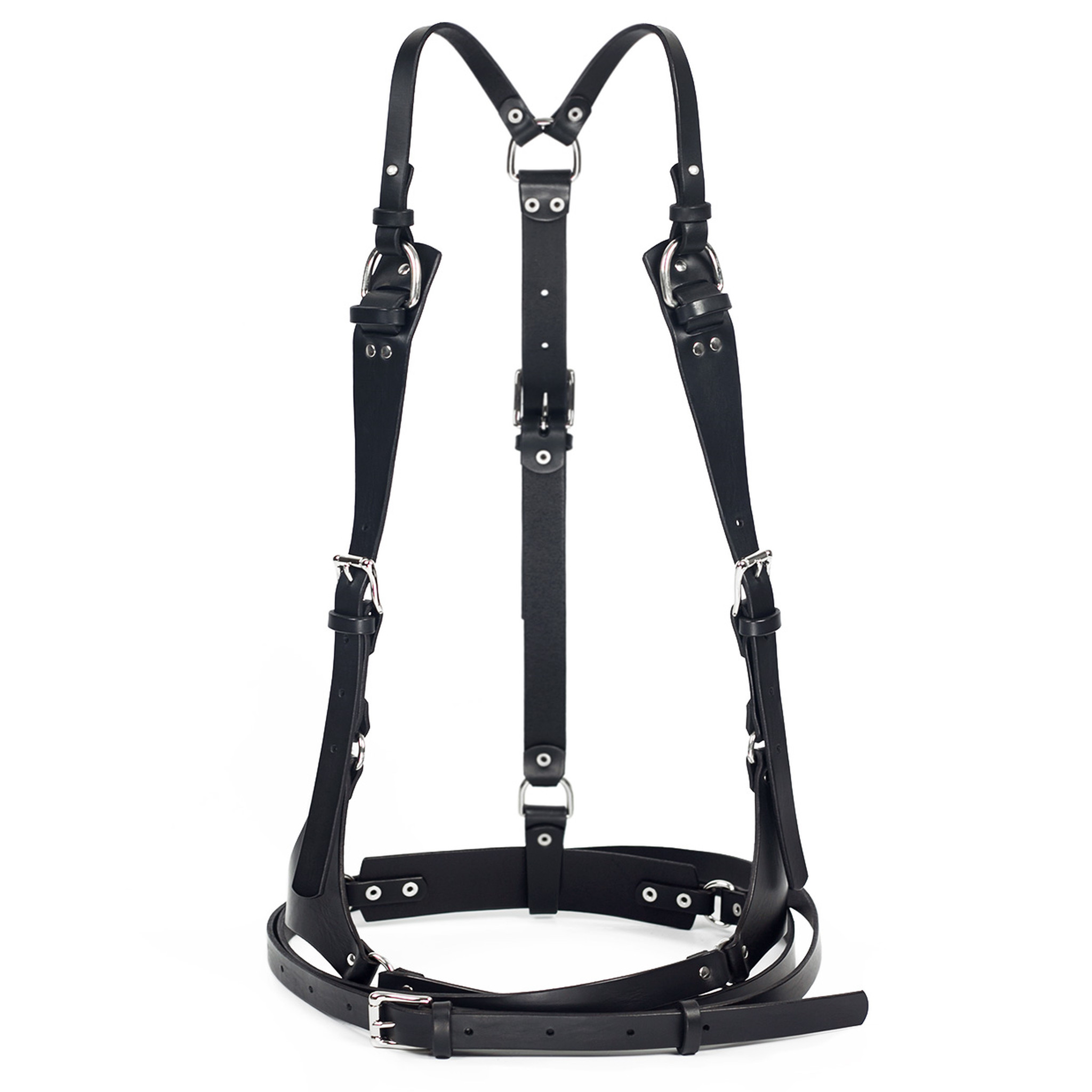 Mika Leather Double Pouch Harness by TEO + NG