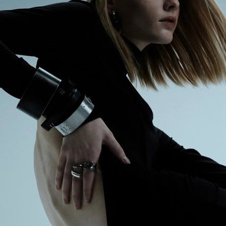WILDHORN 2.5cm Leather & Stainless Steel Cuff WILDHORN 2.5cm Leather & Stainless Steel Cuff
